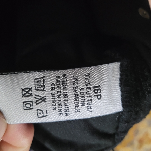 Suzannes black velvet pants 16P - Picture 3 of 10